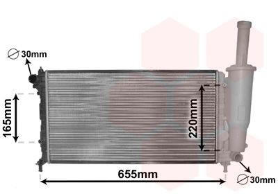 VAN WEZEL radiatorius, variklio aušinimas 17002218